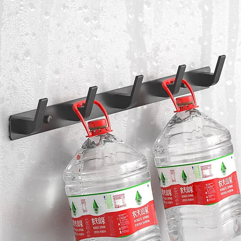 Wall Mounted Gray Towel Hanger Clothes Hat Hook Row Vintage Robe Hook Bathroom Robe Hook Bath Hardware Set Kitchen Hanger