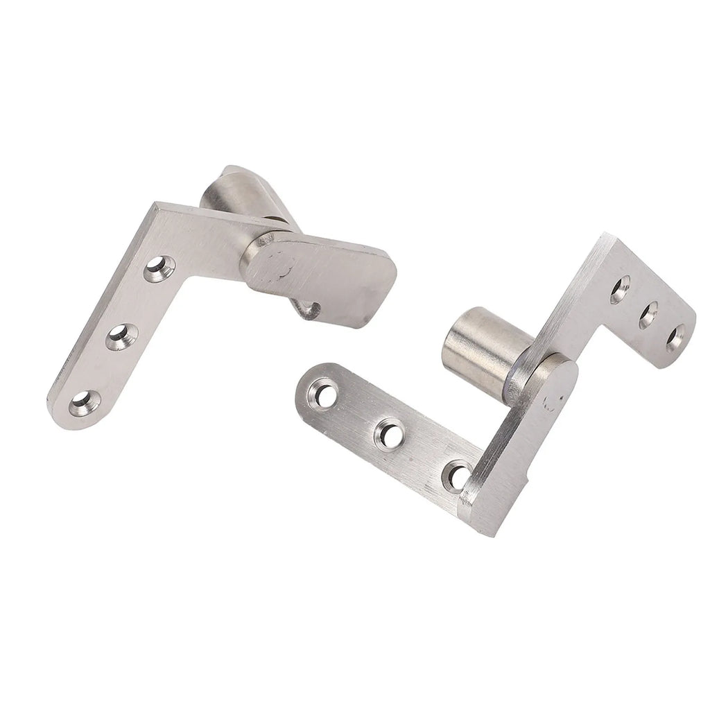 Door Pivot Hinges Heavy Duty Stainless Steel 270 Degree Rotating Inset Hinge Left Right Maximum Load 130lbs Silver Brushed