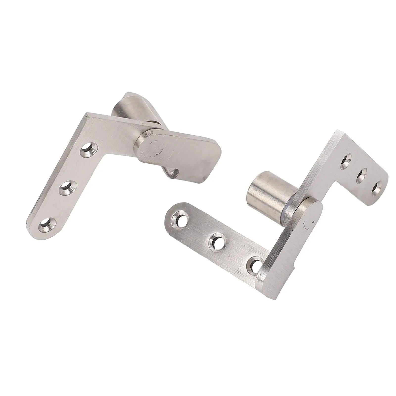 Door Pivot Hinges Heavy Duty Stainless Steel 270 Degree Rotating Inset Hinge Left Right Maximum Load 130lbs Silver Brushed