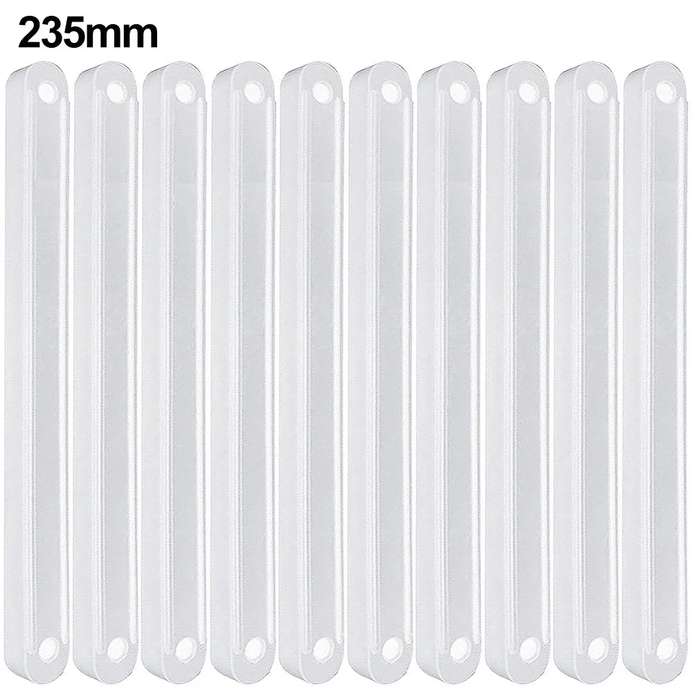 10 Pieces Plastic Drawer Slides Replacement Draw Runners 180 235 298mm Suitable for Drawers and Cabinet Grooves