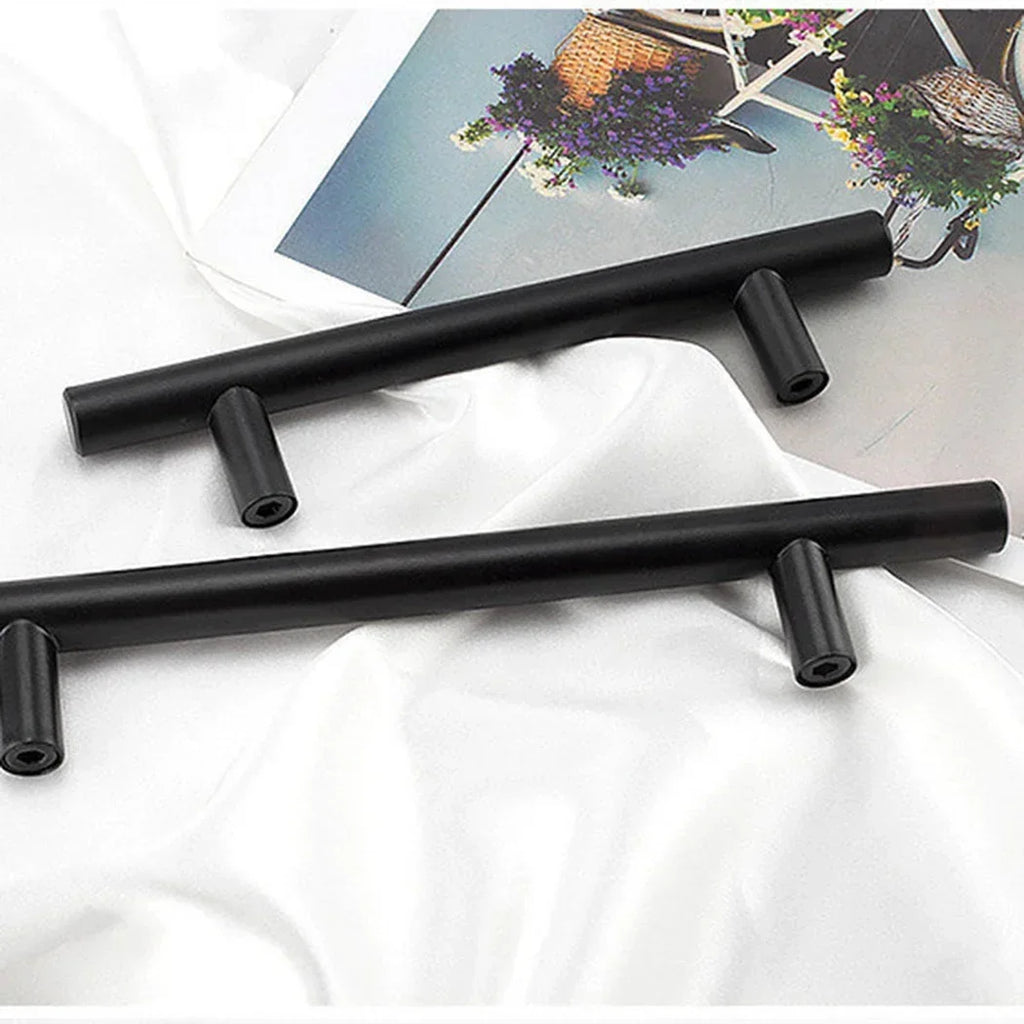 2/4/6/8/10/12 Inches Modern Stainless Steel Kitchen Door Cabinet T Bar Handle Pull Knob Cabinet Knobs Furniture Handle Cupboard