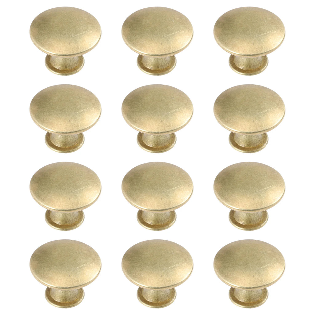 12Pcs Kitchen Cabinet Handles Brass Drawer Small Knobs Door Cupboard Wardrobe Drawer Door Knobs Cupboard Cabinet Pull Handles