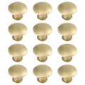 12Pcs Kitchen Cabinet Handles Brass Drawer Small Knobs Door Cupboard Wardrobe Drawer Door Knobs Cupboard Cabinet Pull Handles