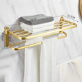 Bathroom accessories: brushed golden corner rack, towel rack, bathroom storage rack, bathroom hardware pendant bath accessories