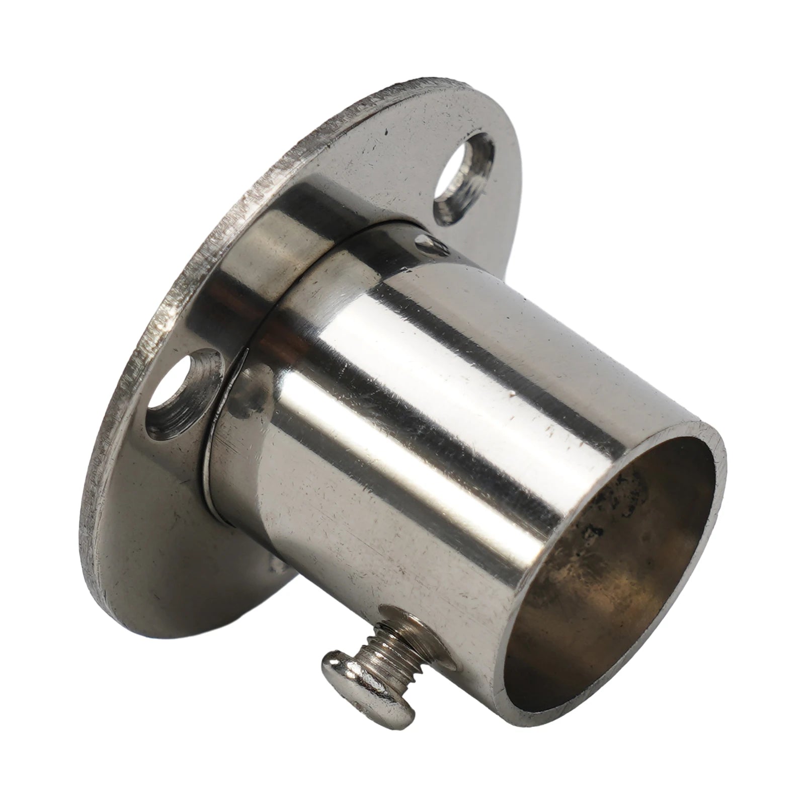 2pc 19-32mm Stainless Steel Wardrobe Support Closet Rod Flange Bracket Clothes Rod For Seat Hanger Pipe Holder