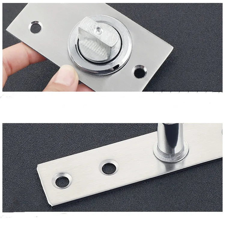 Stainless Steel Pivot Door Hinge Heavy Duty for Wood Shaft Murphy Hinge Up and Down Doors Rotating Hinges Location Shaft Hinge