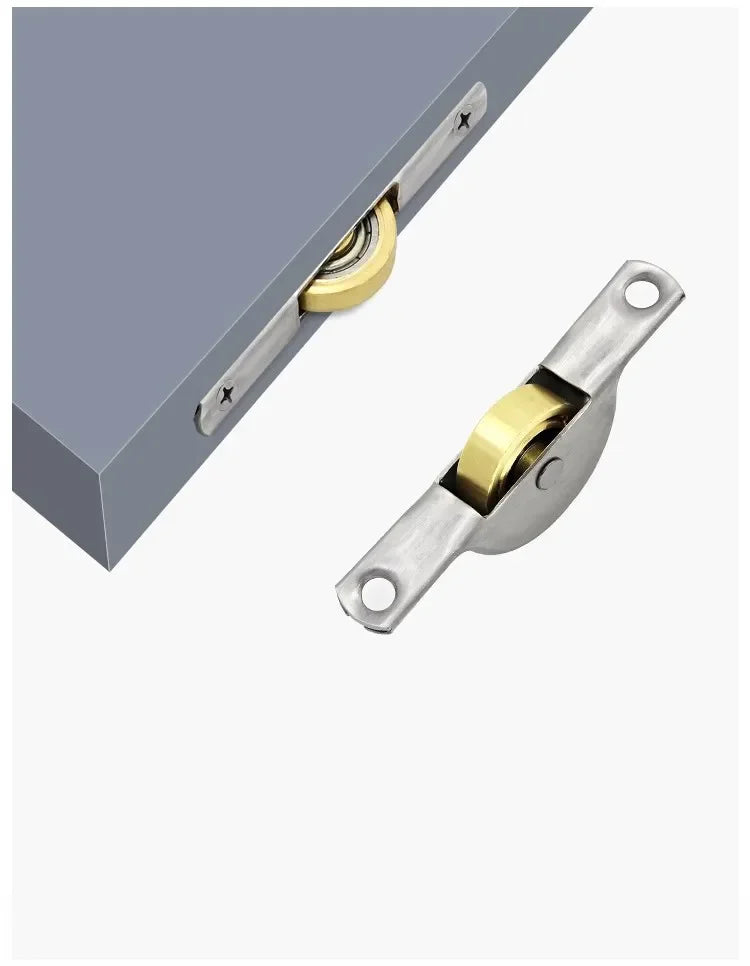 2 pieces of stainless steel sliding door groove silent pulley barn door and window roller furniture hardware accessories