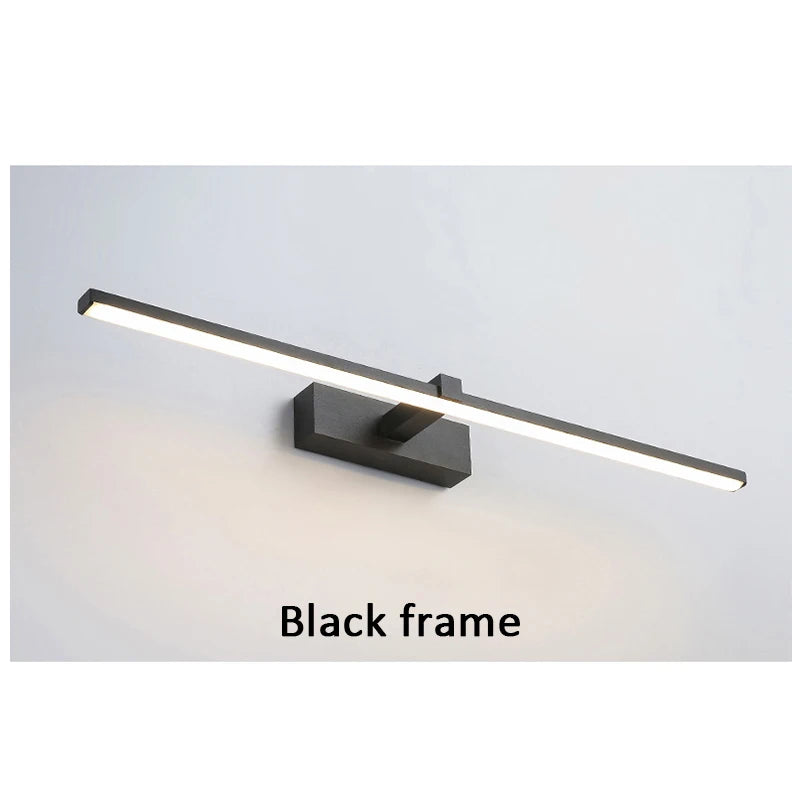 Bathroom LED Wall Lamp Mirror Light Indoor Lighting 40/60/80/100cm Long Strip Light Bedroom Washroom Kitchen Luminaire Lustre