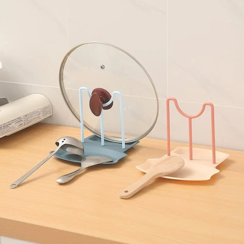 Spatula Rack Cabinet Organization Spoon Stand Storage Shelf Racks Pot Lid Holder Kitchen Gadget   посуда для кухни