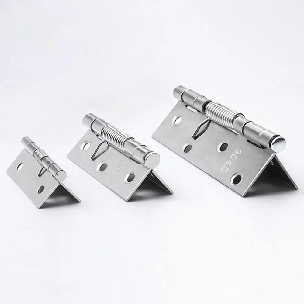Stainless Steel Automatic Rebound with Spring Cross Hinge Window Accessories Door Hinges Furniture Supplies