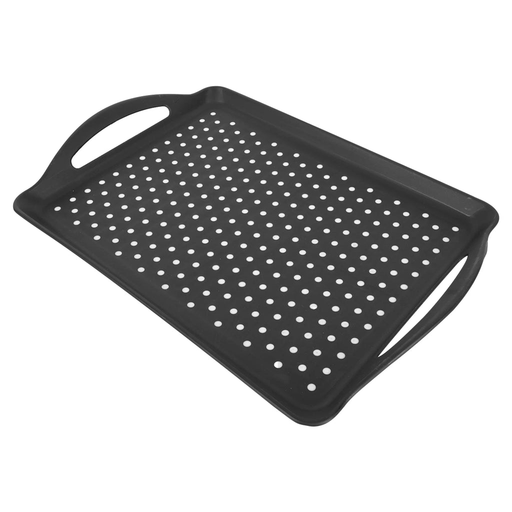 1pc Rectangular Polka Dot Plastic Tray Non- For Food Home Decor Gift Rectangular Serving Tray Cake Serving Plate