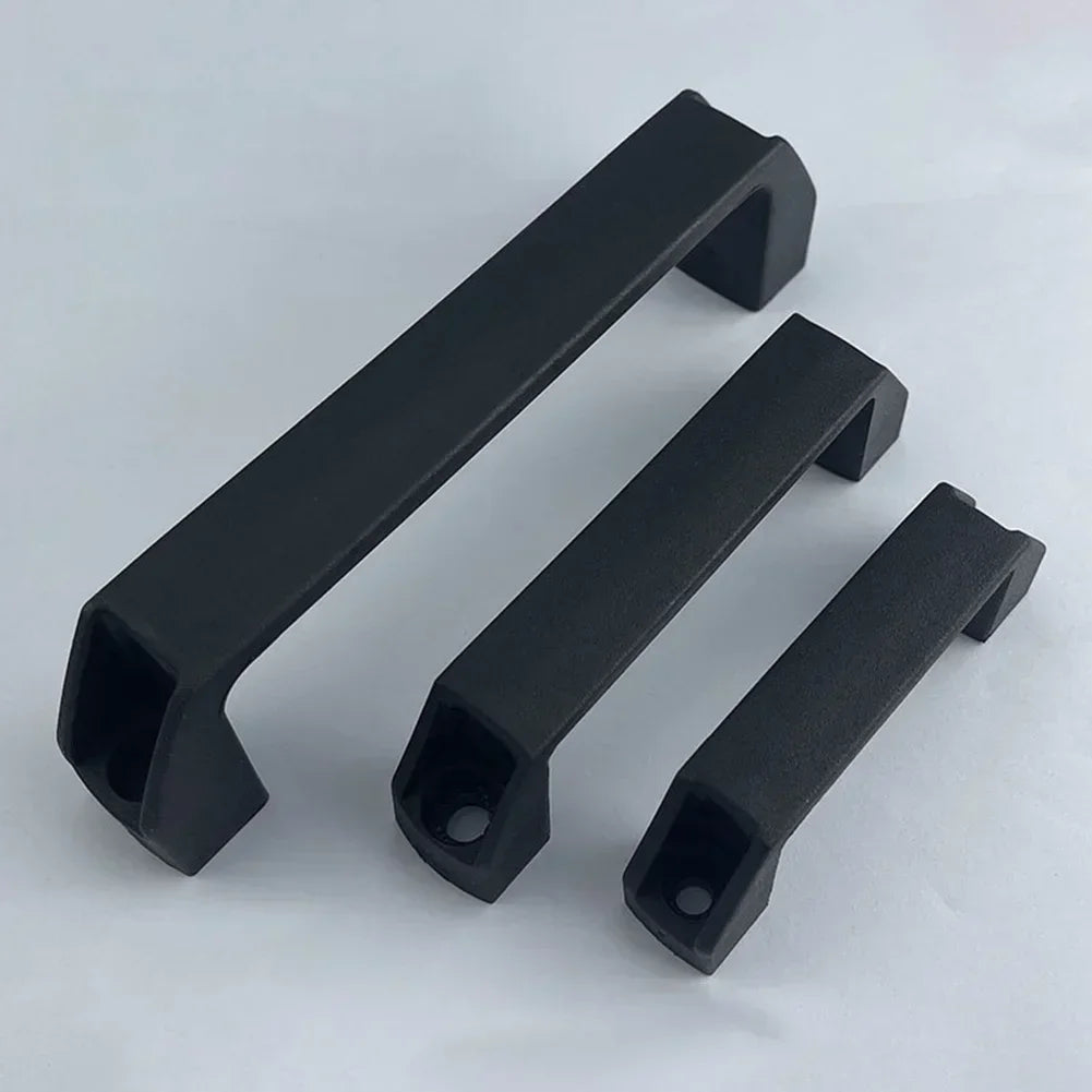 2PCS Cabinet Pulls Handles Furniture Handles Drawer Knob Black Plastic Industrial Cabinet Handles Wardrobe Knobs Hardware