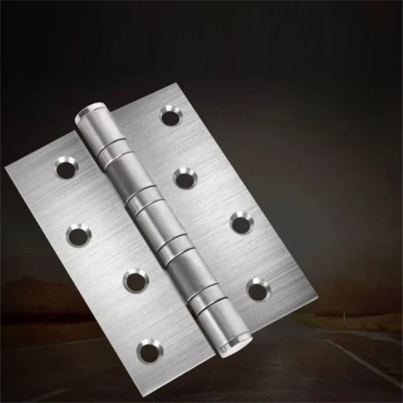 A Pair Of Stainless Steel Door Butt Hinges Furniture Hardware Decorative Accessories 4/5 Inch High-Quality Folding Hinges