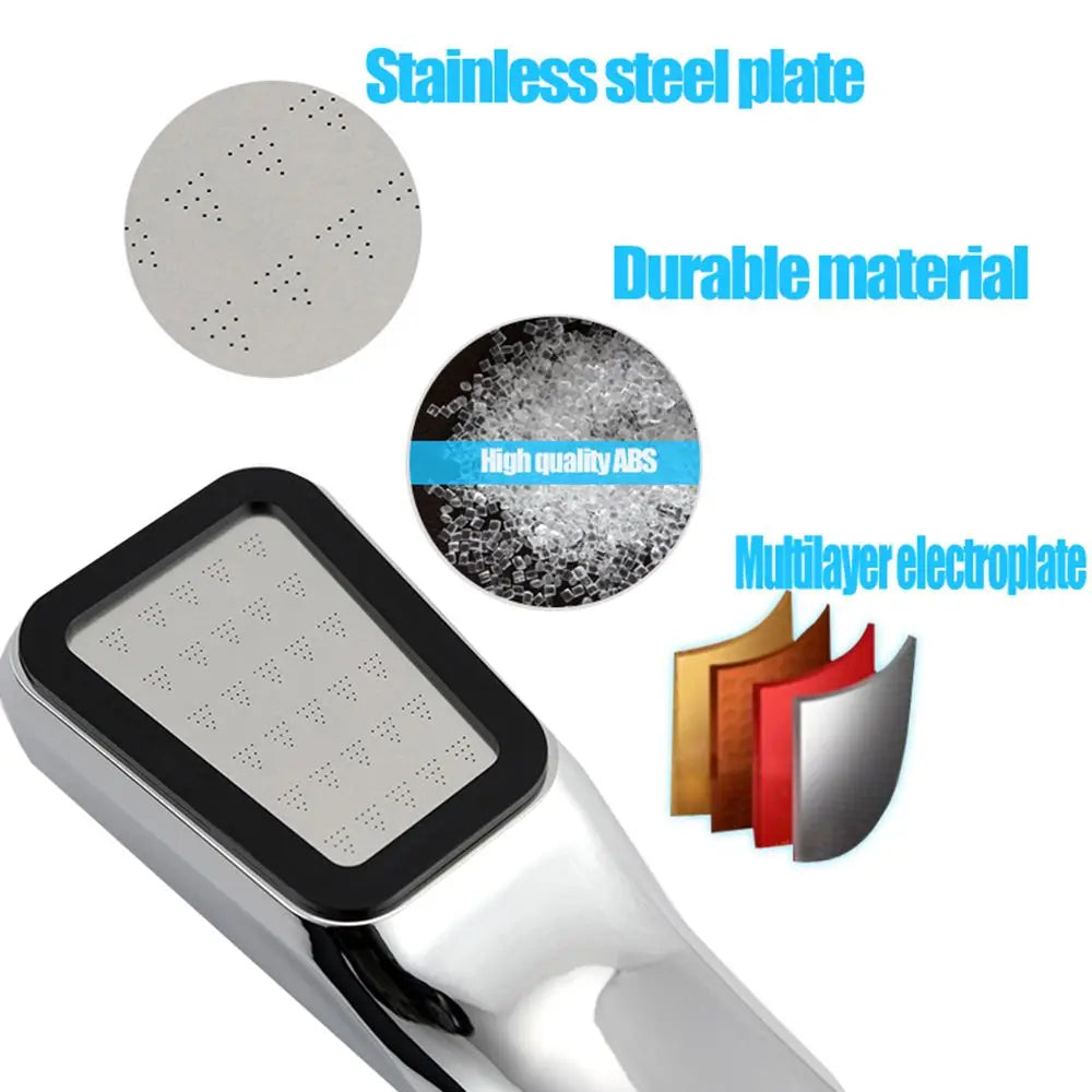 Bathroom Accessories 300 Hole Filter Water Saving Showerhead Shower Head Rainfall Bath Nozzle