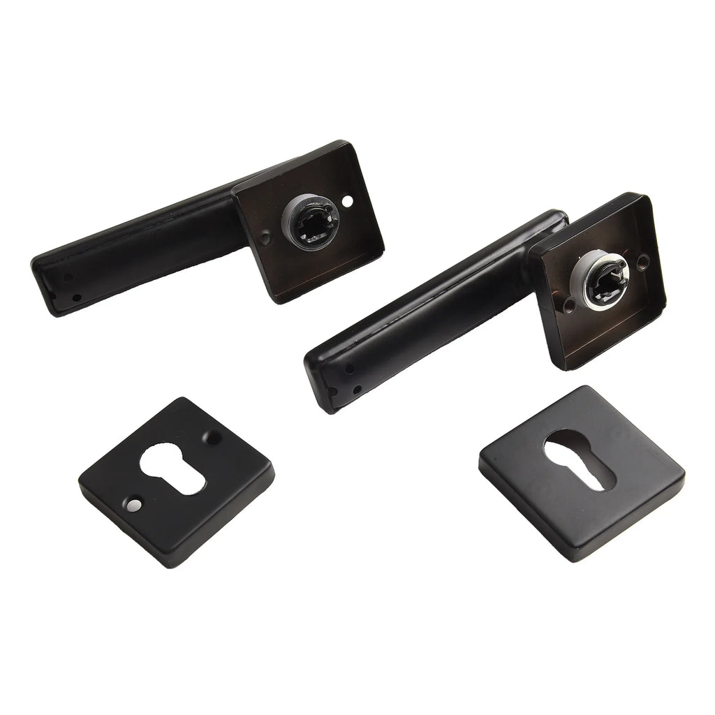 For Bedroom Interior Door Handle Lock Black Door Lock Reliable Security Versatile Application For Living Room Doors