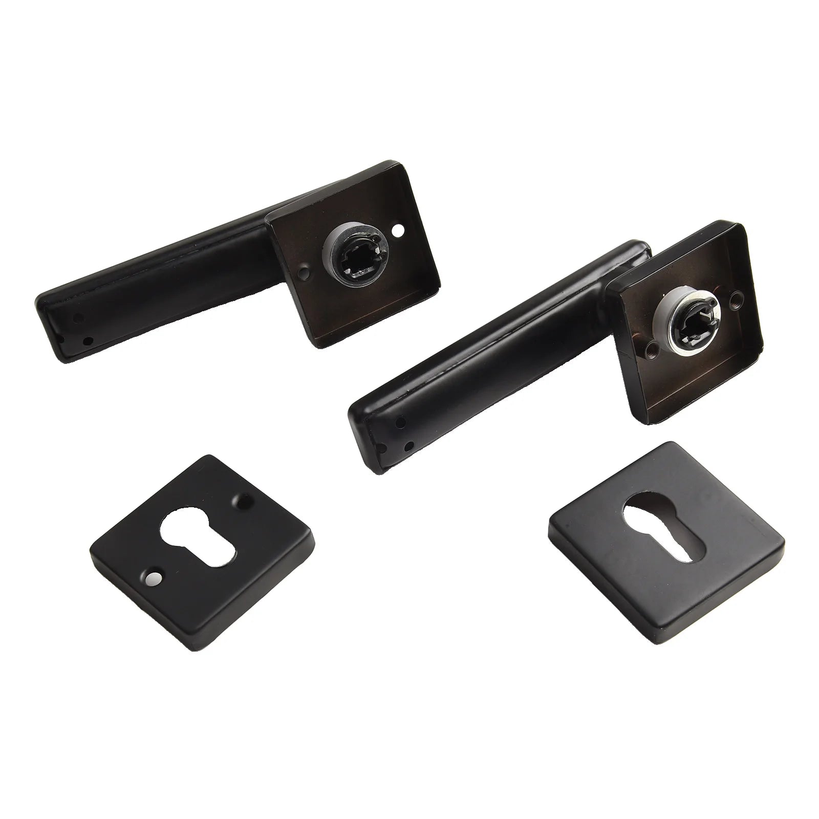 For Bedroom Interior Door Handle Lock Black Door Lock Reliable Security Versatile Application For Living Room Doors
