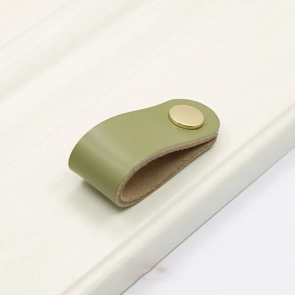 Children's Furniture Hardware Kitchen Wardrobe Cabinet Environmentally Drawer Handle Door Pulls Furniture Knobs Leather Handle