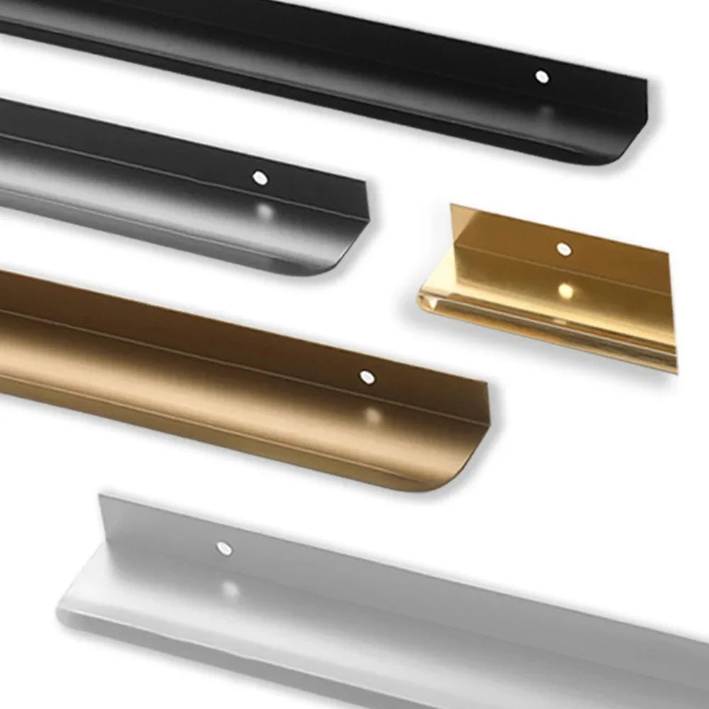 Simple Hidden Cabinet Handles  Kitchen Cupboard Door Pulls Elegance Long Handles Aluminum Alloy  Furniture Handle Hardware