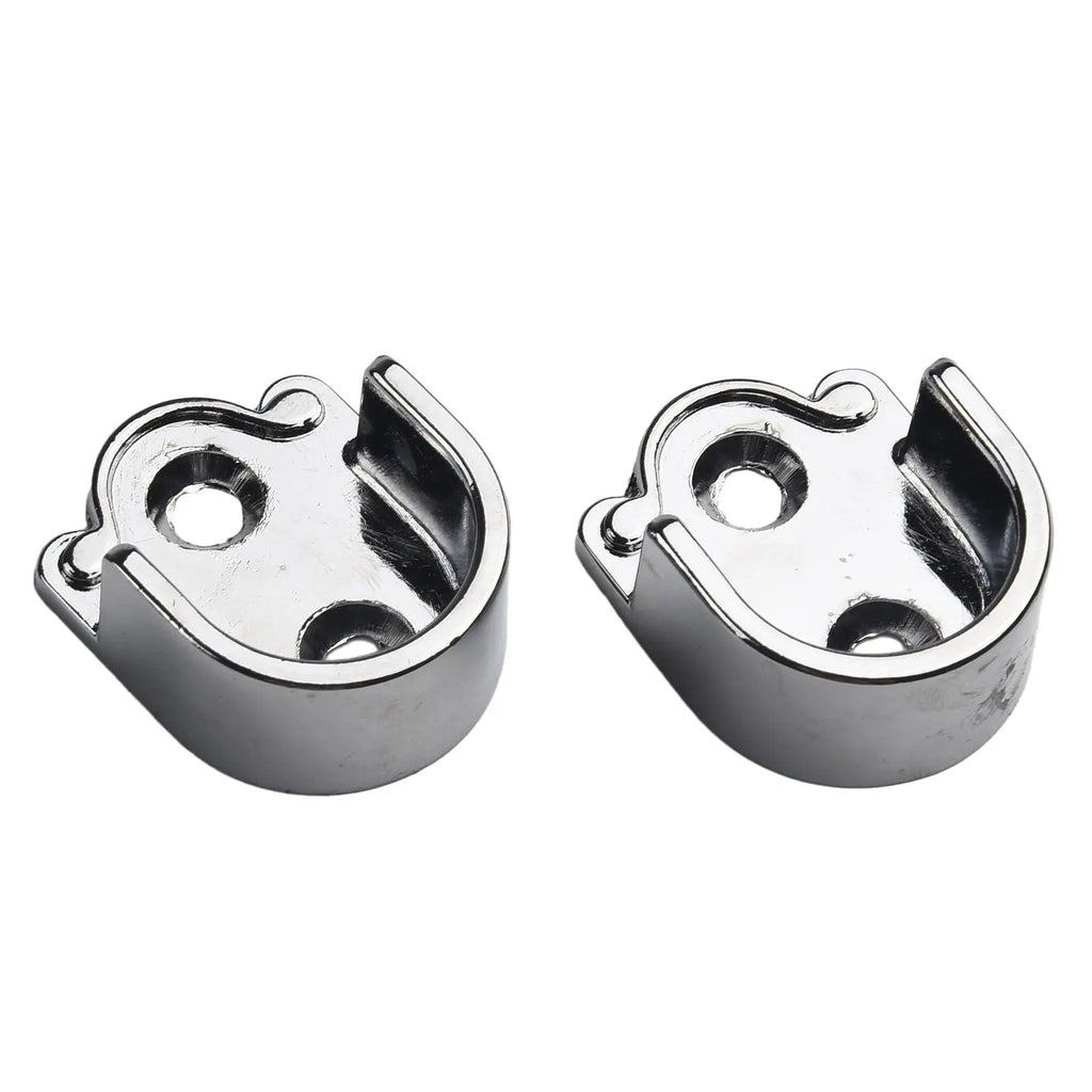 Wardrobe Rail Hanger Rod Socket Support Tube Round End Bracket Holder Heavy Duty U Shaped Rod Socket Home Hardware Accessories