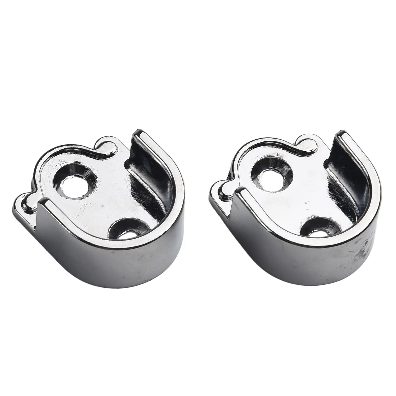 Wardrobe Rail Hanger Rod Socket Support Tube Round End Bracket Holder Heavy Duty U Shaped Rod Socket Home Hardware Accessories