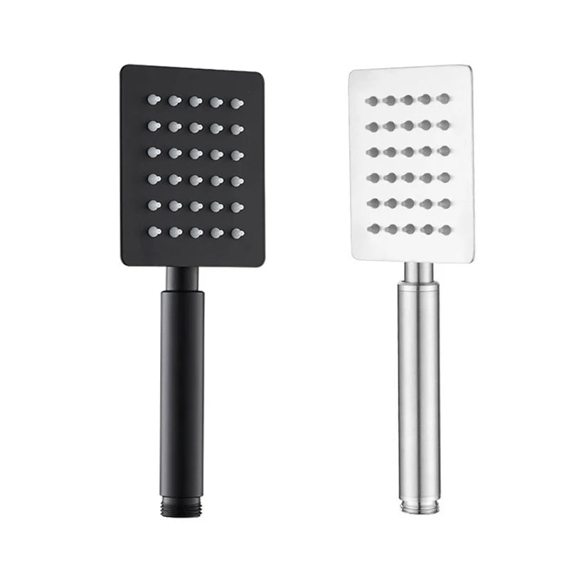 Black/Chrome/Gold Bathroom Stainless Steel Hand Shower Bath Rain Handheld Shower Head Big Panel Square Circular Bath Sprinkler
