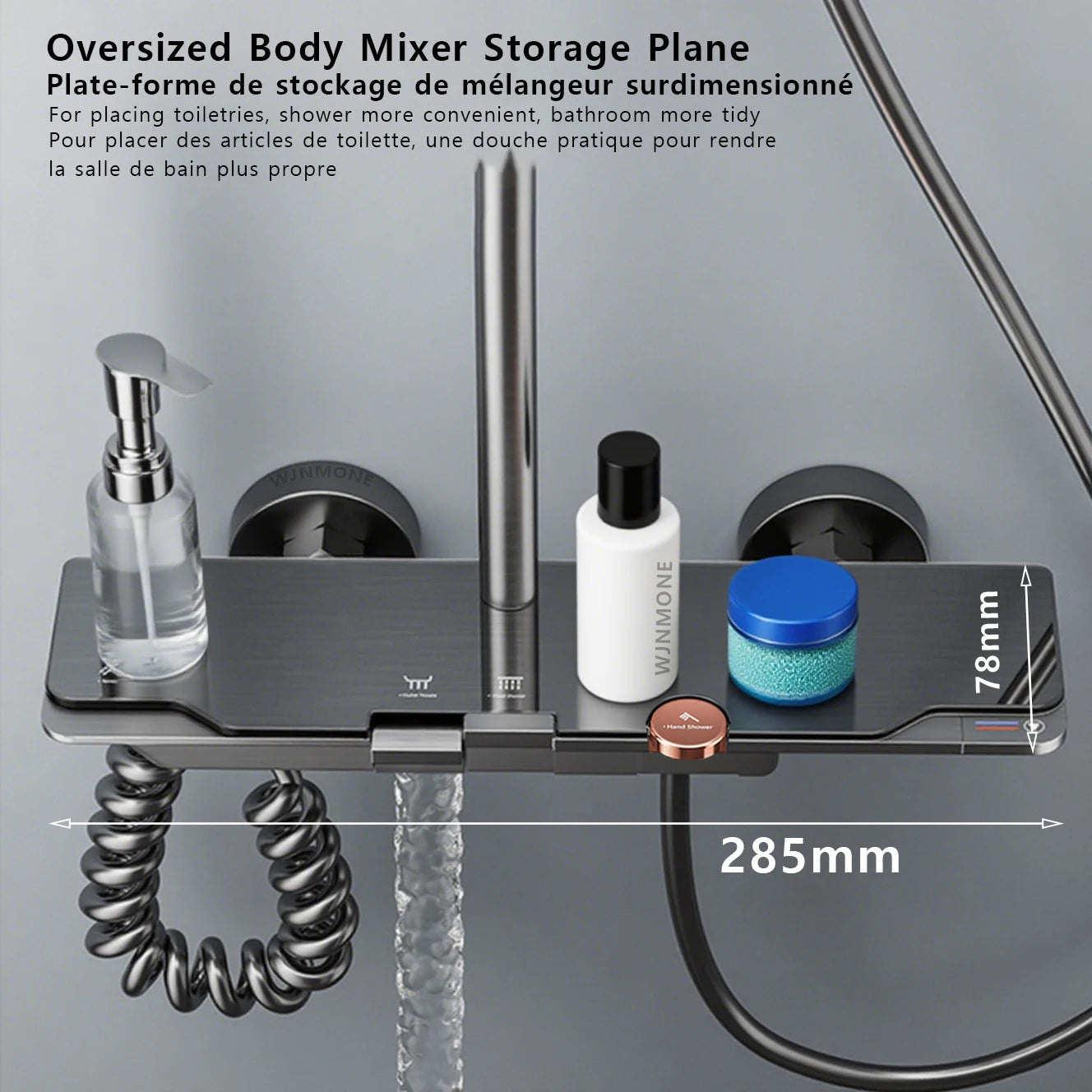 Tempered Glass Panel Rain Bathroom Shower Faucets Set Cold Hot Mixer Taps Rainfall Shower Faucet Complete Bathtub Showers System