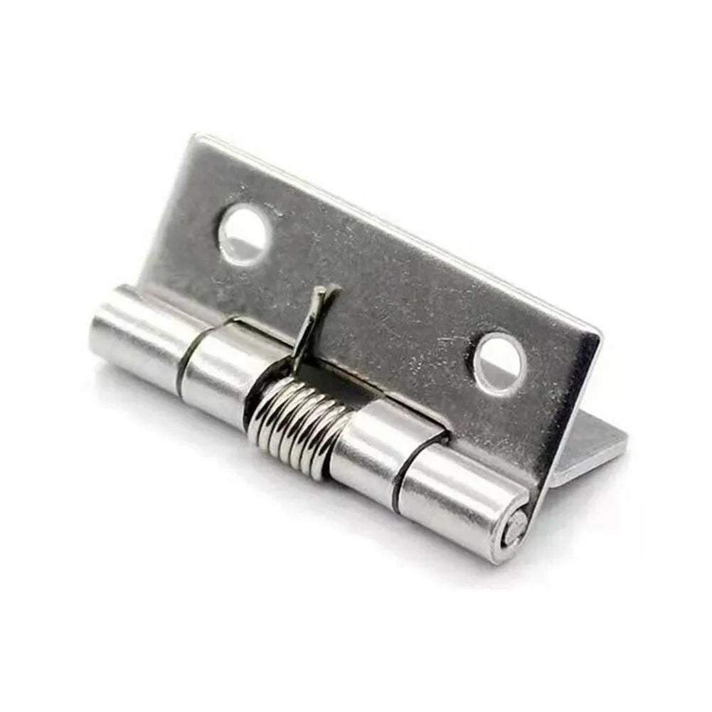 2pcs Spring Hinges Self Closing Stainless Steel Spring Door Hinge Hardware 1/1.5/2/2.5/3/4Inch For Doors Gift Boxes Cabinets