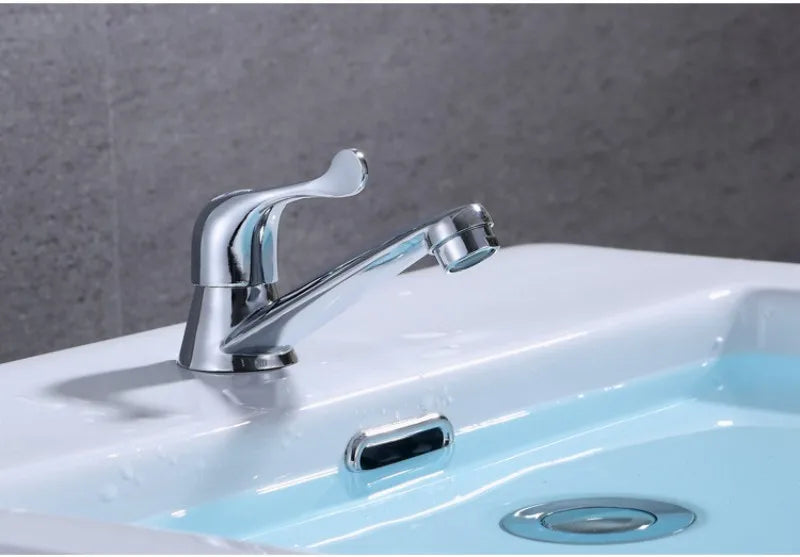 Bathroom Single Cold Water Tap Basin Sink Faucet Mixer Home Kitchen Basin Quick Opening Tap Bathroom Accessories