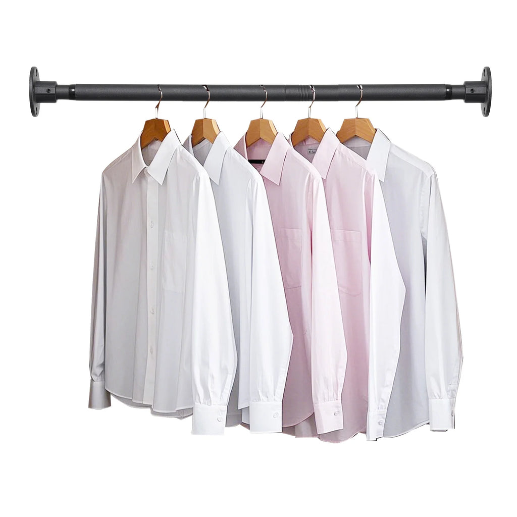 Closet Rod, Adjustable Closet Rods for Hanging Clothes,Closet Rod Extender Closet Organizer,Heavy Duty Closet Bar