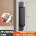 No-Drill Sliding Door Handles - Simple Style Pulls for Glass Doors, Moving Doors, Windows, Drawers & Cabinet Doors
