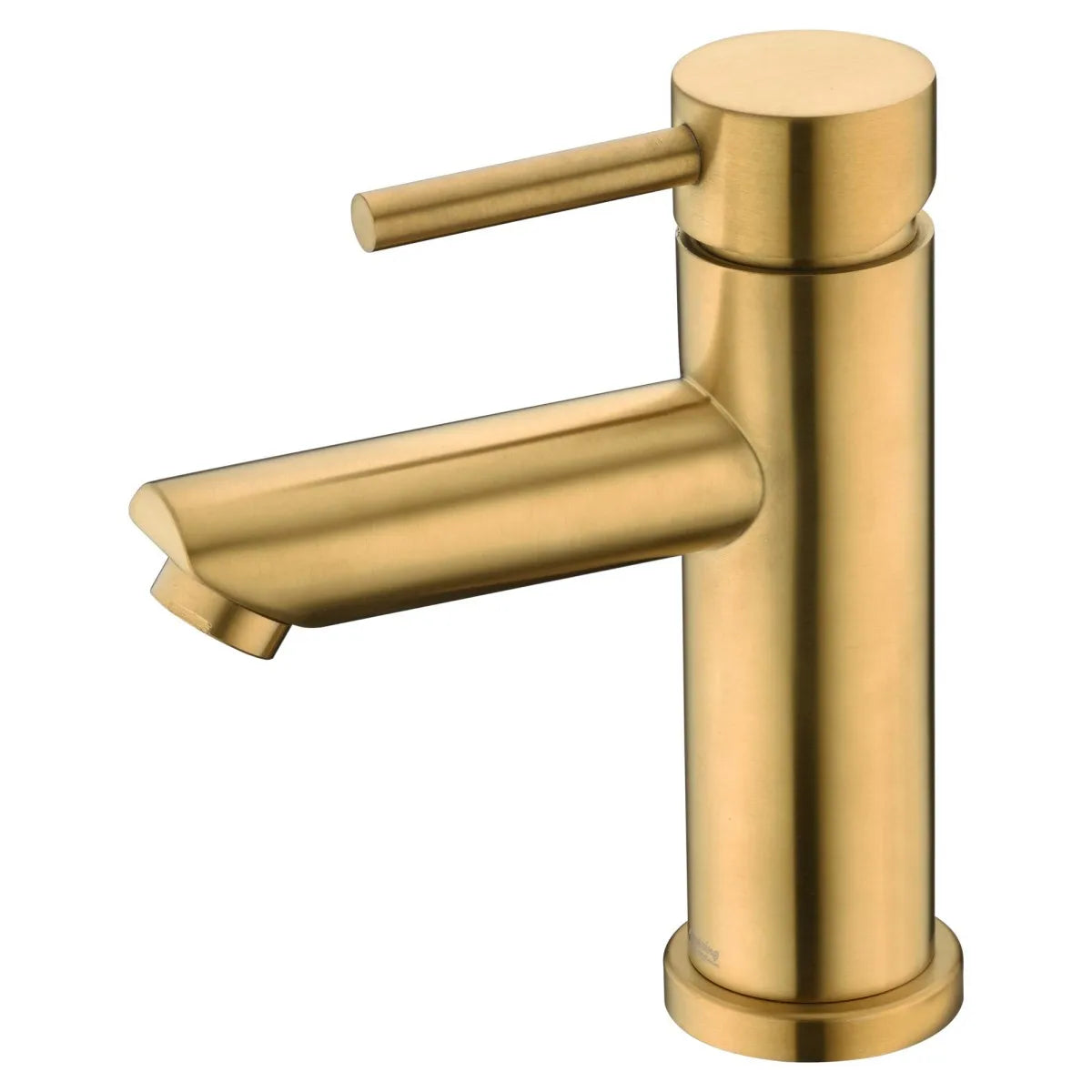Bathroom Faucet Solid Brass Bathroom Basin Faucet Cold And Hot Water Mixer Sink Tap Single Handle Deck Mounted Brushed Gold Tap