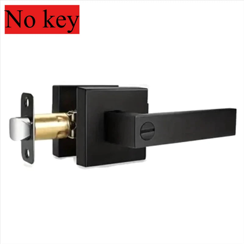 B97A-Door Lever, Keyless Interior Door Knobs, Privacy Door Lever Locksets For Bedroom Bathroom, Modern Door Handles
