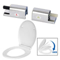 Toilet Soft Close Hinges Set ABS Square Shell Slowly Lowering Hinge Toilet Cover Slowly Lowering Connector Bathroom Accesories