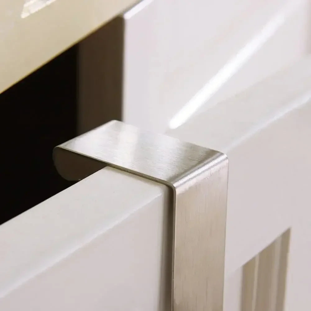 Drawer Reversible Stainless Steel Hooks, Cabinet Door Towel Racks, Office and Kitchen Shelves