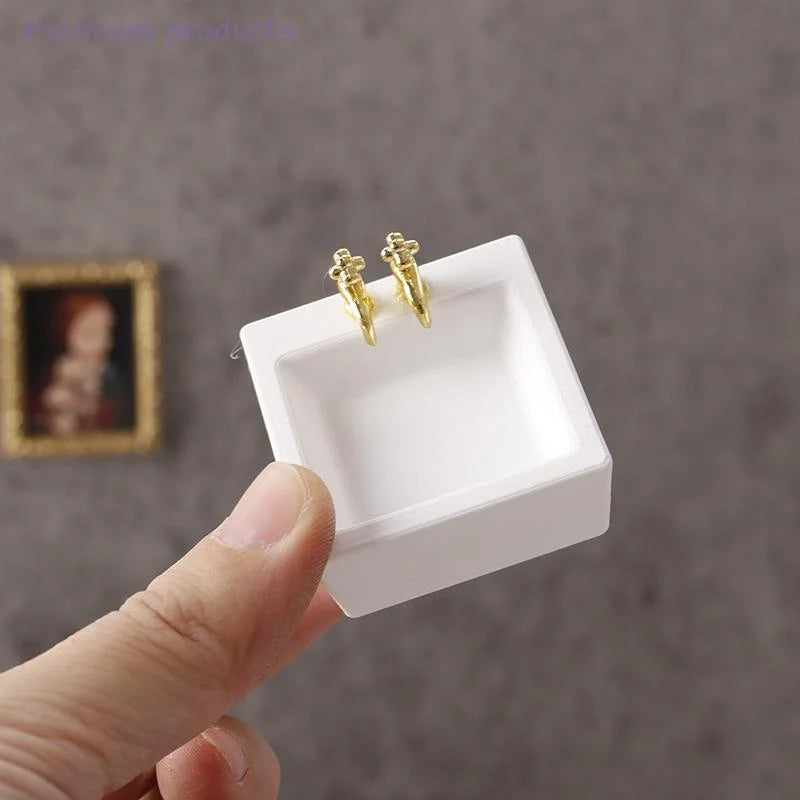 1/12 Model Dollhouse Bathroom Furniture Decoration Dolls House Dollhouse Bathroom Wash Basins Sinks Home Accessories