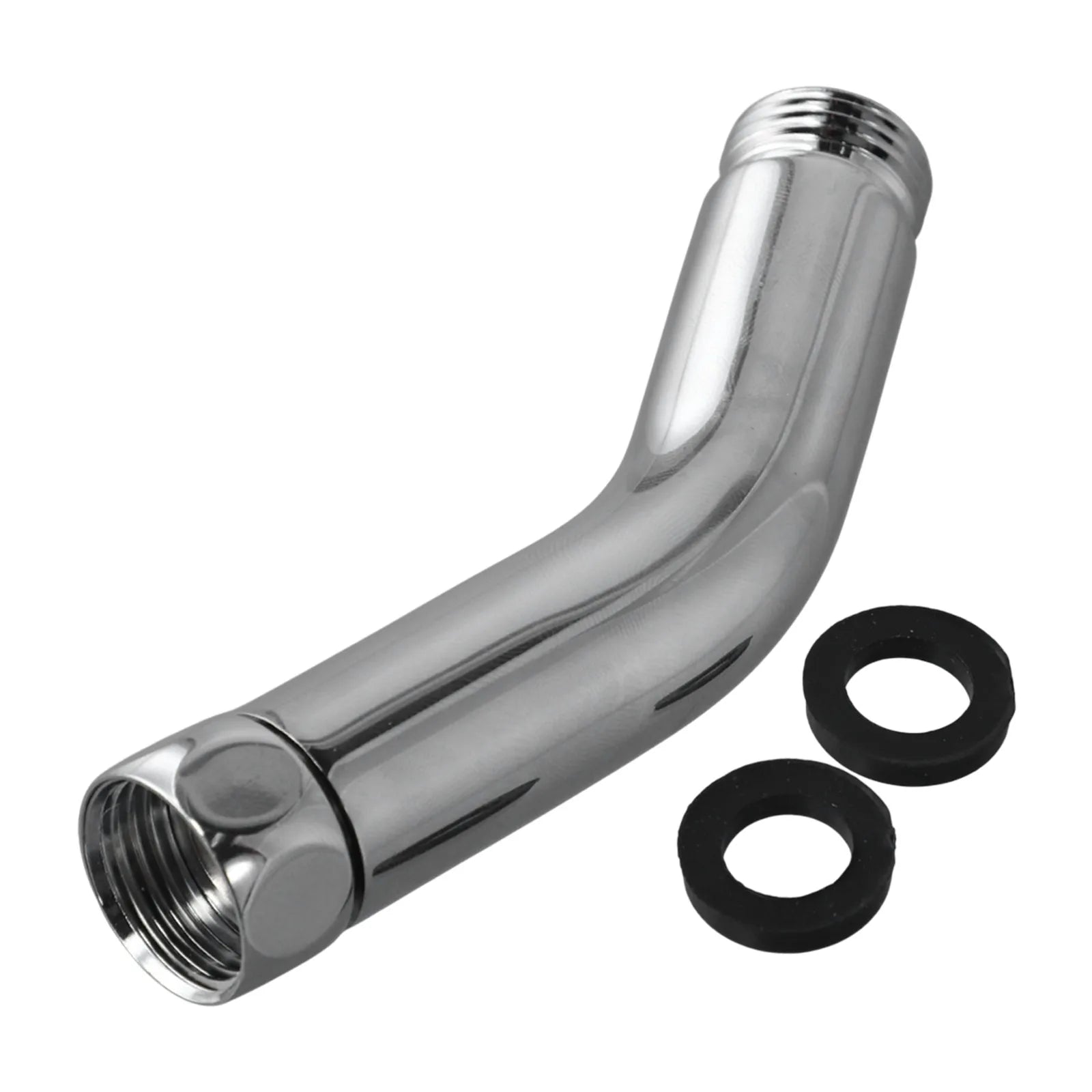 Bathroom Upgrade Chrome Hand Shower Connector Easy Install Shower Head Connector Stainless Steel Hassle-Free Setup