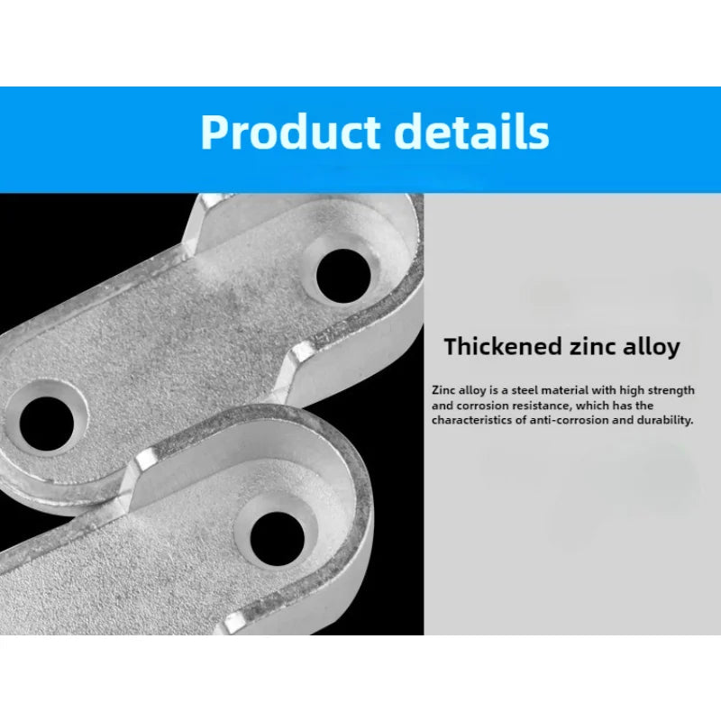 2/4/8PCS Wardrobe Clothes Tube Support Closet Rod Pole End Bracket Thickening Holder Cupboard Hardware Furniture Accessories 16#