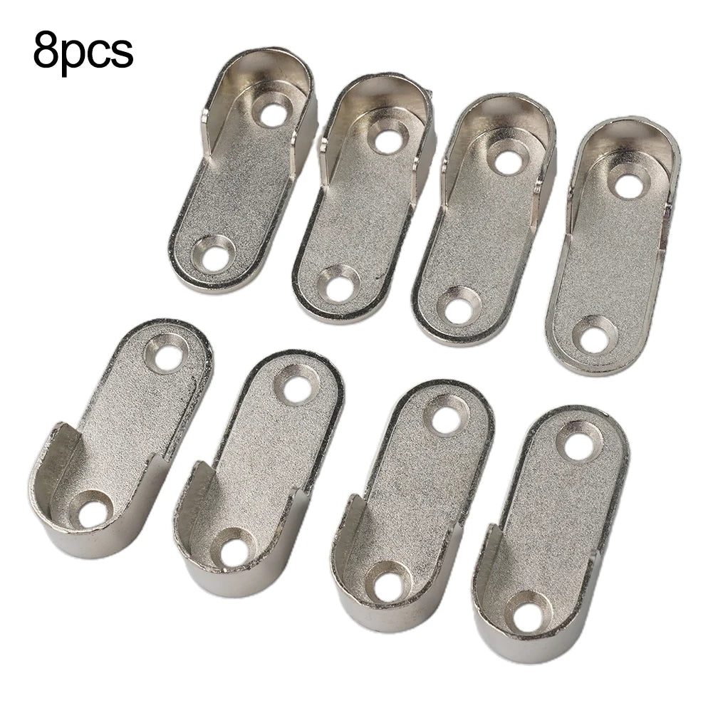 2pc Wardrobe Clothes Tube Support Closet Rod Pole End Bracket Thickening Holder Furniture Accessories Clothes Hanging Rod Holder