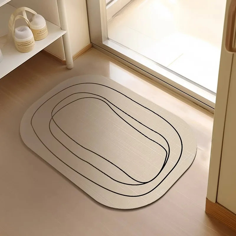 Bathroom Carpet Mat Bathroom Modern Diatomaceous Earth Bath Mat Soft and Comfortable Suitable for The Bathroom Floor  Mat