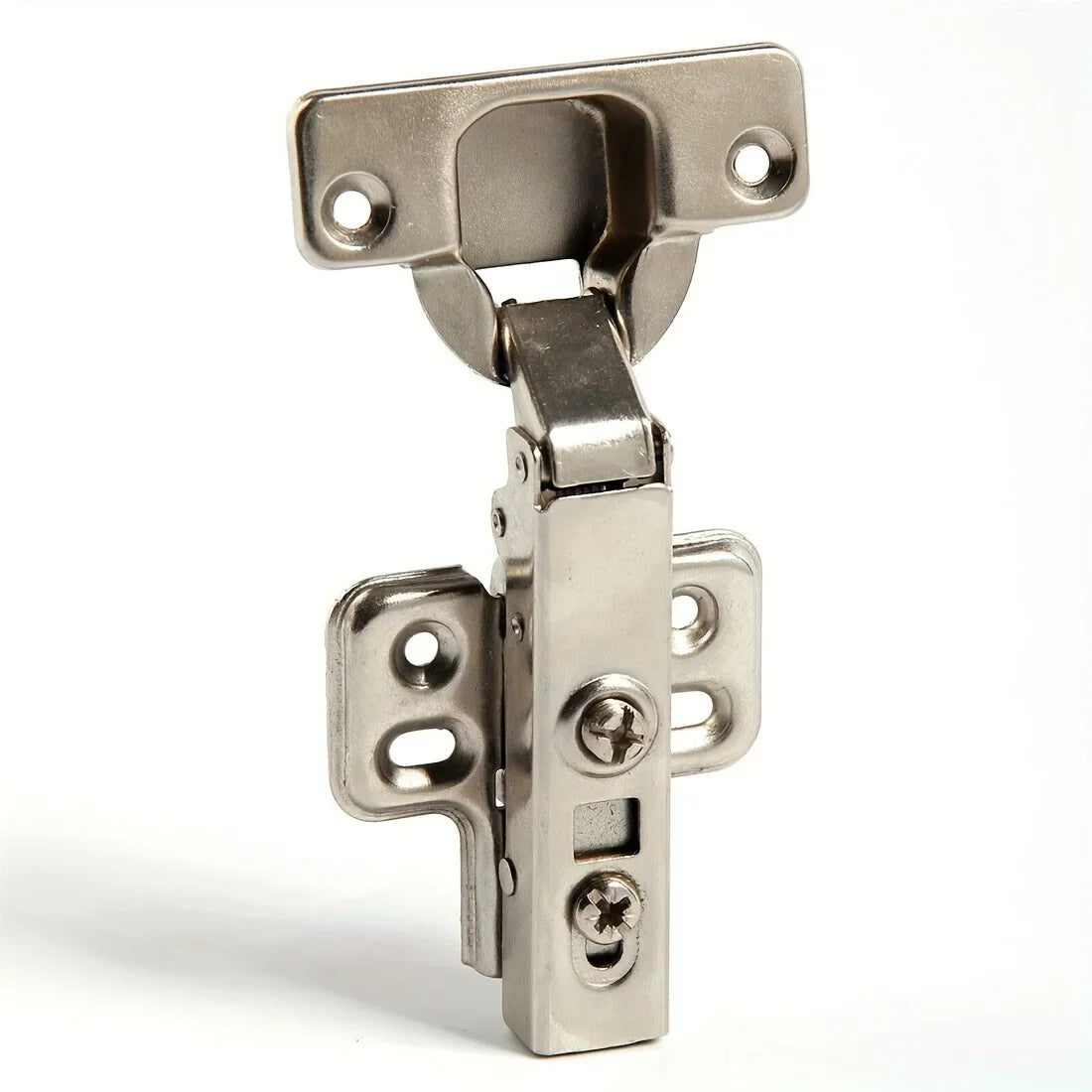 2/20Pcs Cabinet Hinges with Screws Steel Hinges For Furniture Full Overlay Mute Cabinet Door Cupboard Hinges Furniture Fitting