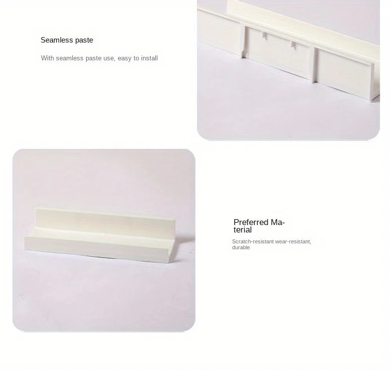 Bathroom Shelf Makeup Storage Organizer  Rack Self Adhesive No-drill Shelves Wall Shampoo Rack Shower Shelf