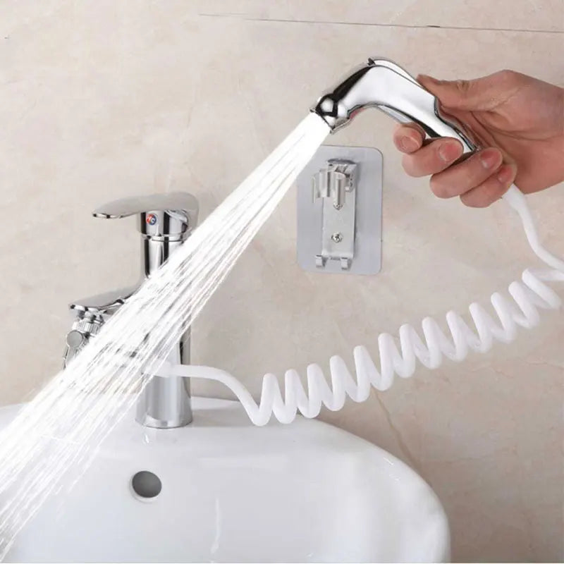 Bathroom Toilet Bidet Sprayer Stainless Steel Shower Head Handheld Water Pressure Control Self Cleaning Garden Watering Tools