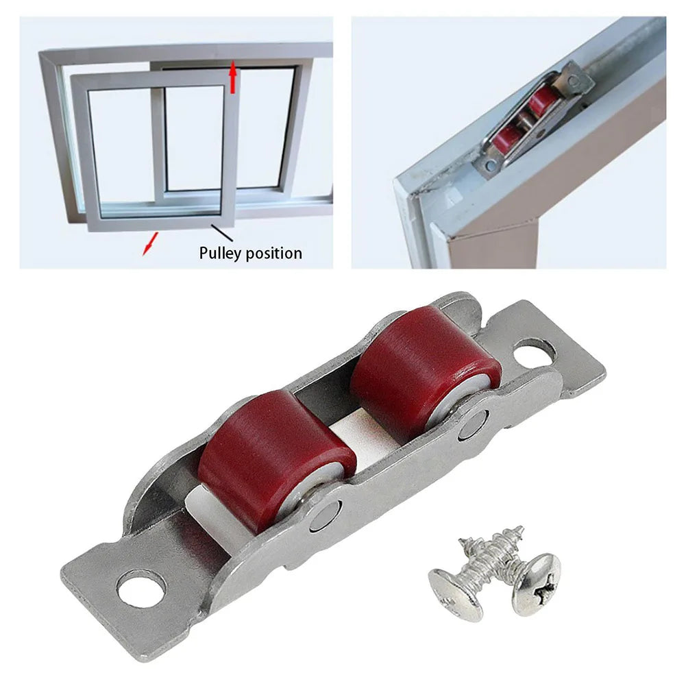 Door Hardware Door Sliding Roller Home Garden Runner Wheel Slot Wheels 1Pc Pulley Sliding Door Roller New Style