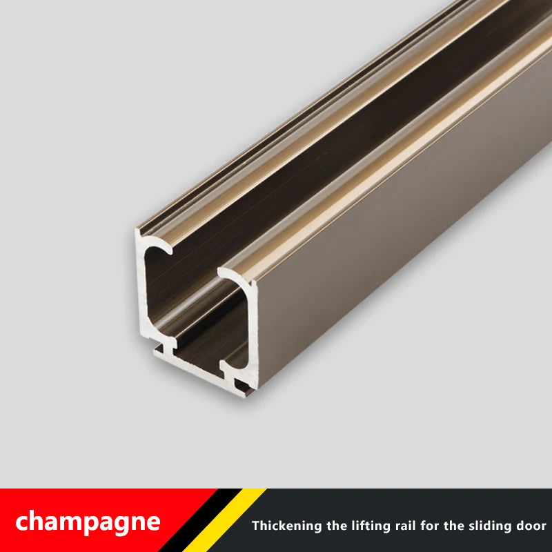 Sliding Door Track Slideway Solid Wood Folding Sliding Door Sliding Rail Hanging Rail Slow Lifting Wheel Hanging Door Guide Rail