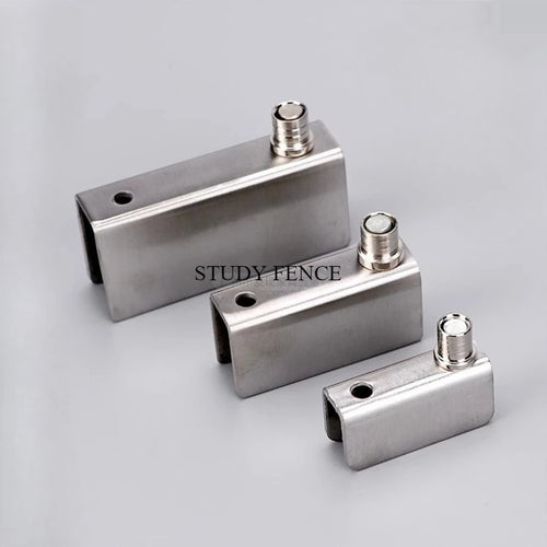 2 Set Stainless Steel Glass Hinges for 5-8mm/8-10mm/10-12mm Glass Door Glass Pivot Clamps Door Hinges Household Hardware