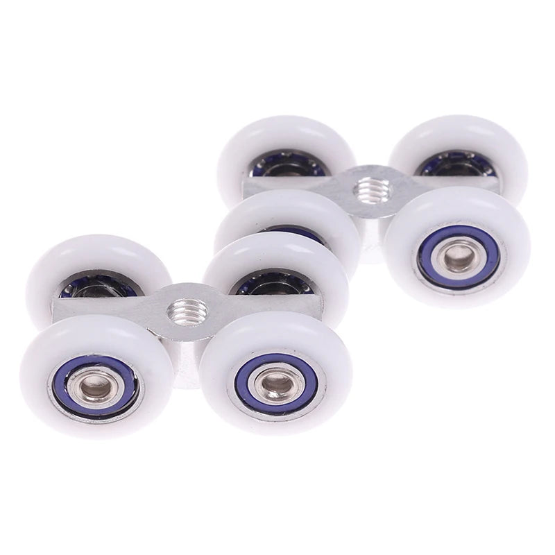 1Pair Sliding Door Rollers 4 Wheels Hanging Home Door Accessories Hardware