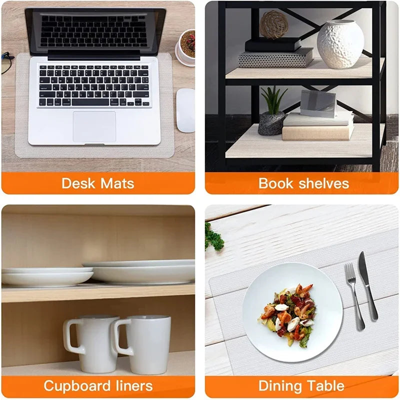 30/45/50/60*150CM Drawer Mat Shelf Cover Liners Non Slip Waterproof Closet Placemat Table Pad Paper Cabinet Mat Oil-proof Liners