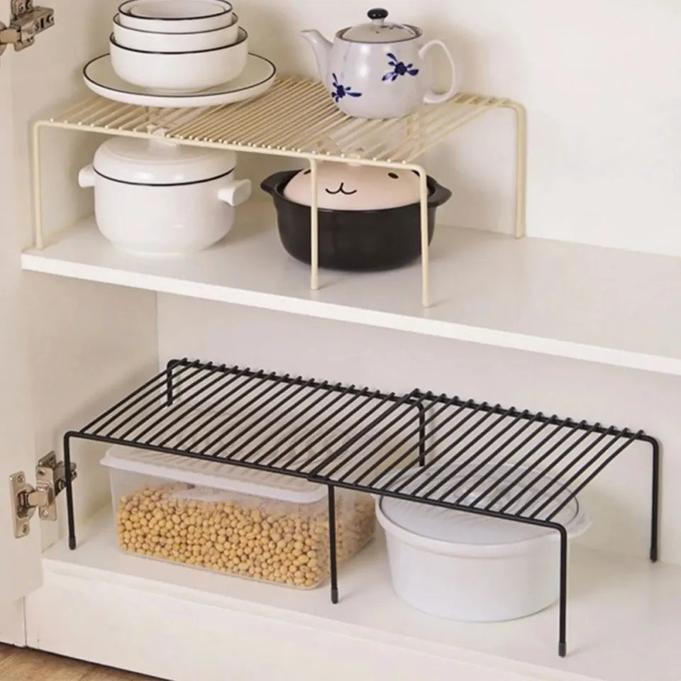 Expandable Shelves Kitchen Storage Rack Shelf Freestanding Spice Organizer Useful Things for Kitchen Household Acceesories Home