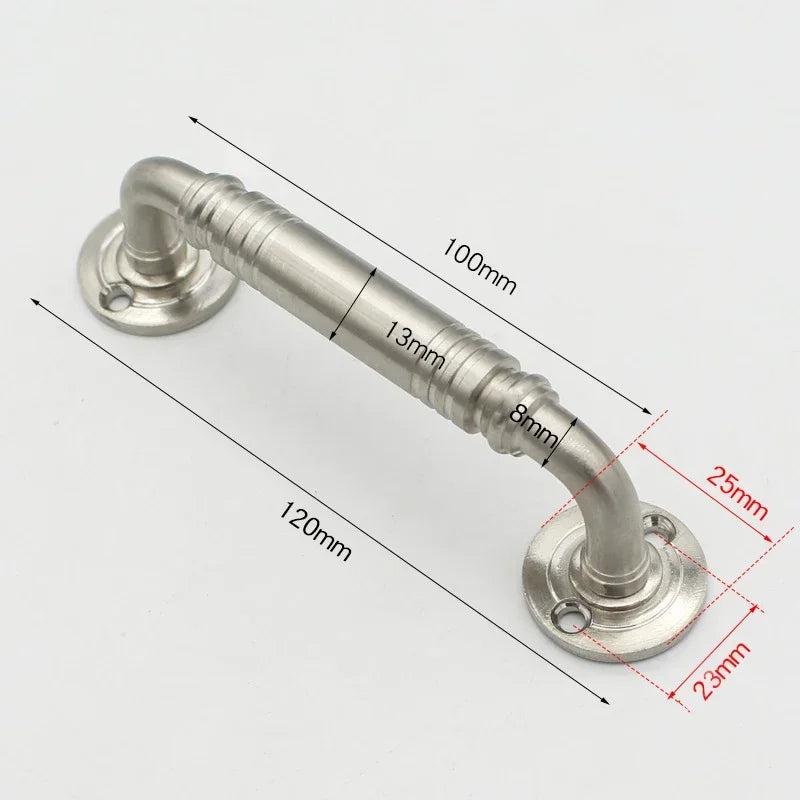 Stainless Steel Door Handles for Interior Doors Bedroom Kitchen Door Pulls Fire-proof Door Handle Cabinet Handle Hardware