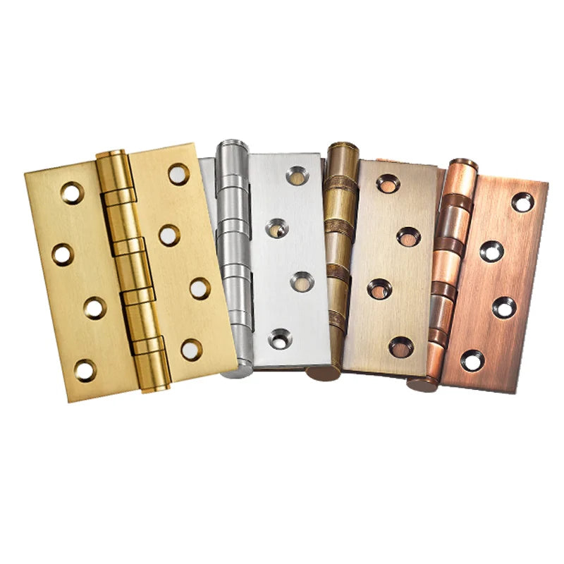 stainless steel Mute Hinge Room Door 4 Inch Bearings Hinges 3mm Thick Heavy Doors Strong Load Bearing Gemel Furniture Hardware